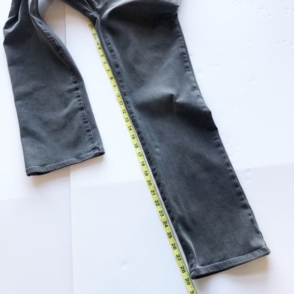 BETABRAND Straight Leg Yoga Denim 4-Pocket Gray Jeans Womens Medium Petite - Picture 8 of 9